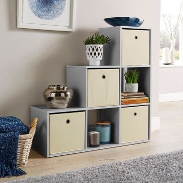 6 Cube Step Style Storage Unit