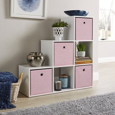 6 Cube Step Style Storage Unit