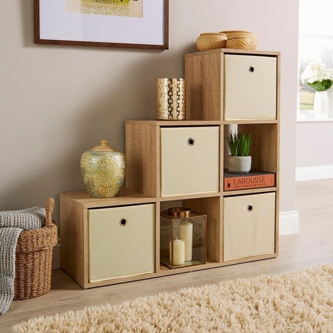 6 Cube Staircase Storage Unit