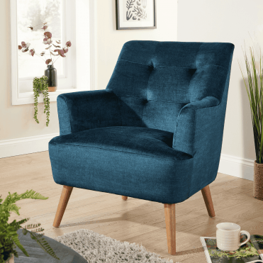 Arta Plush Velvet Accent Armchair