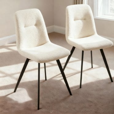 Ashford Chenille Pair of Dining Chairs