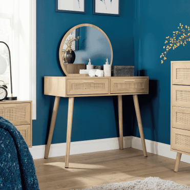 Astbury Dressing Table & Circular Mirror