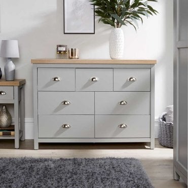 Avon Wide Chest of 7 Drawers