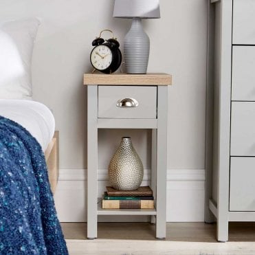 Avon Narrow 1 Drawer Bedside