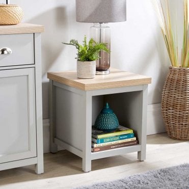 Avon Lamp Table with Storage Shelf