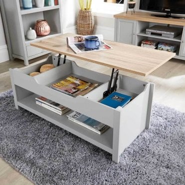 Avon Lift Up Coffee Table with Hidden Storage