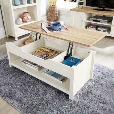 Avon Lift Up Coffee Table with Hidden Storage