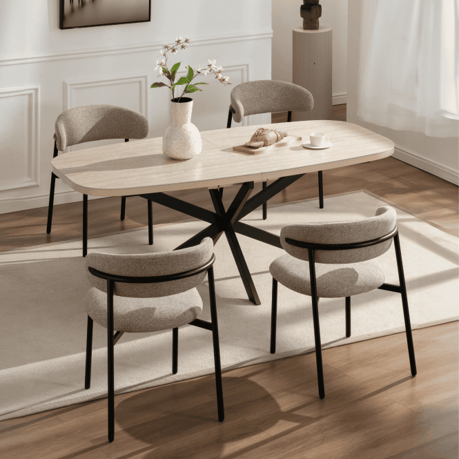 Axal Extending Table & Velora Chairs