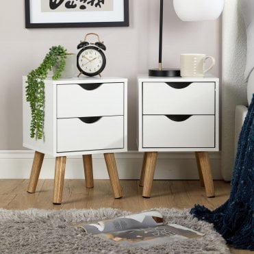 Boden Pair of Bedsides - 2 Storage Drawers