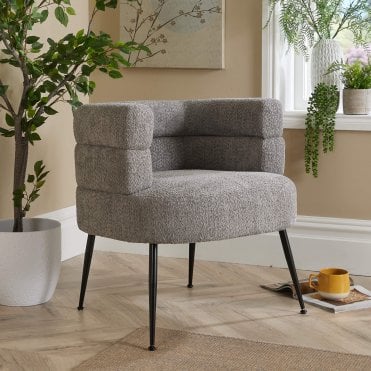 Teddy Fur Boucle Accent Chair