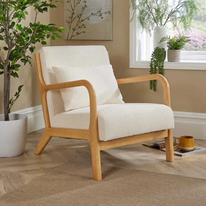 Nova Boucle Armchair Cream