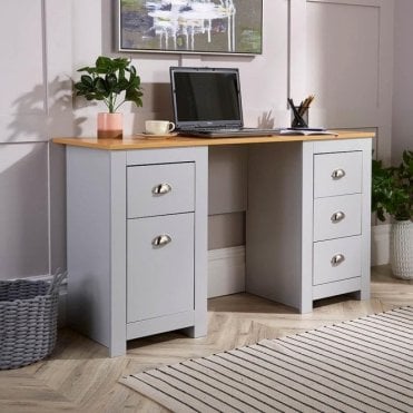 Camden Pedestal Desk with Drawers