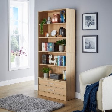 Clara 2 Drawer Bookcase