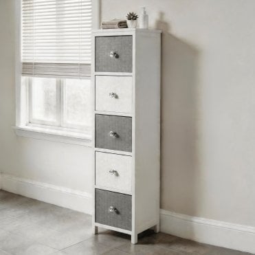 Crystal 5 Drawer Wooden Drawers