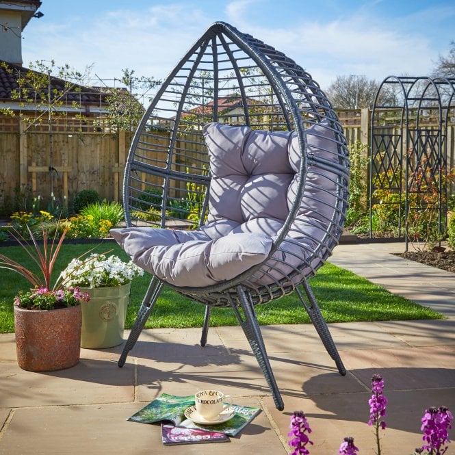 Eden Grey Hanging Egg Chair
