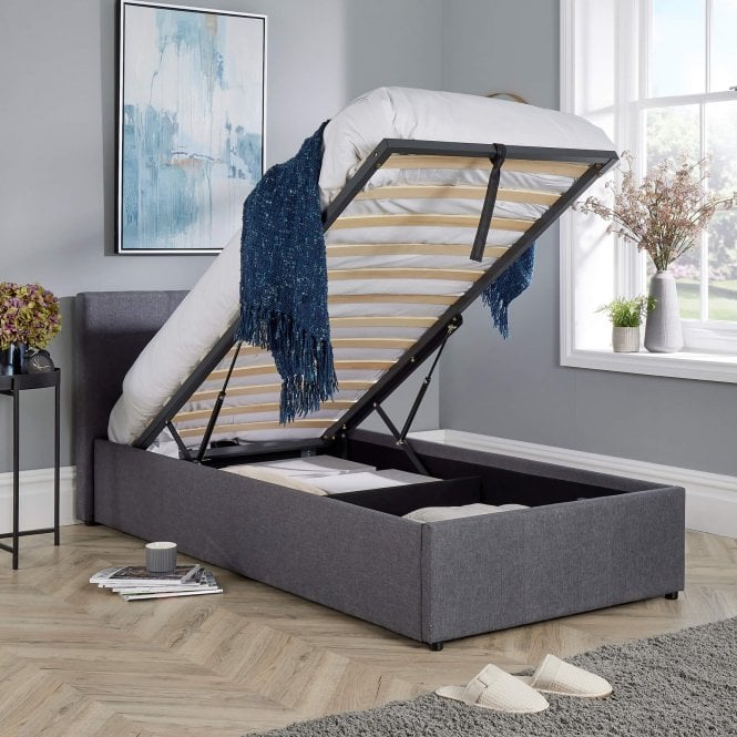 Endura Grey End Lift Ottoman Bed