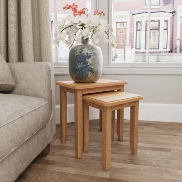 Gabon Nest of 2 Square Tables