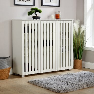 Halden 3 Door Ventilated Shoe Cabinet