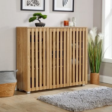 Halden 3 Door Ventilated Shoe Cabinet