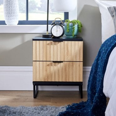 Hempton 2 Drawer Bedside