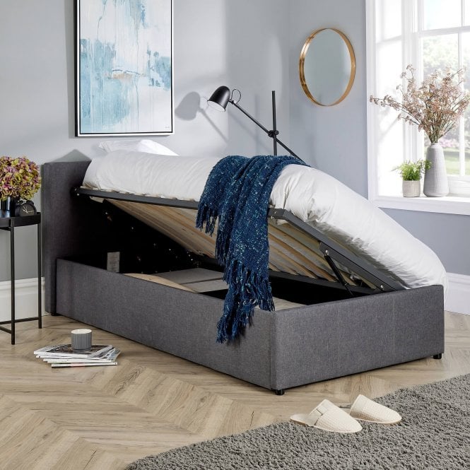 Horizon Grey Side Lift Ottoman Bed