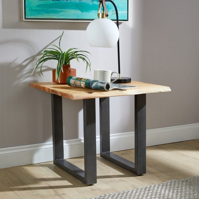 Live Edge Lamp Table