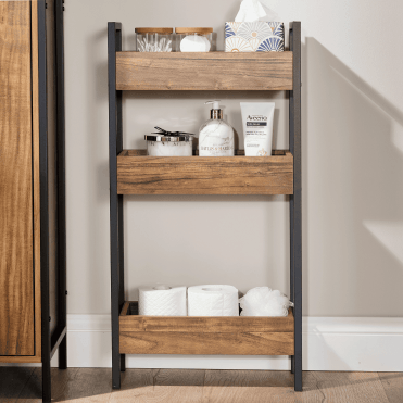 Locastra Open Shelving Bathroom Storage