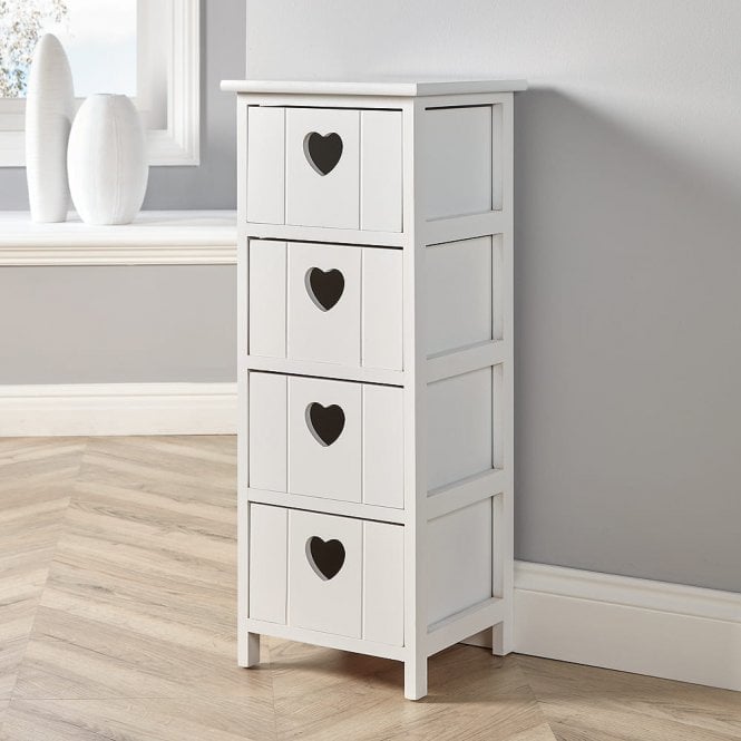 Lovestack 4 Heart Handle Storage Drawers