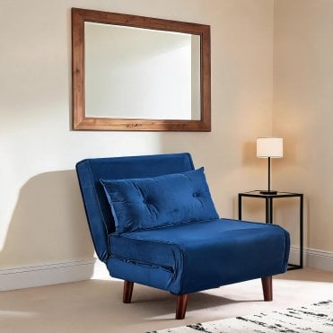 Morella Velvet Single Sofa Bed