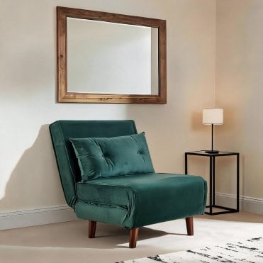 Morella Velvet Single Sofa Bed