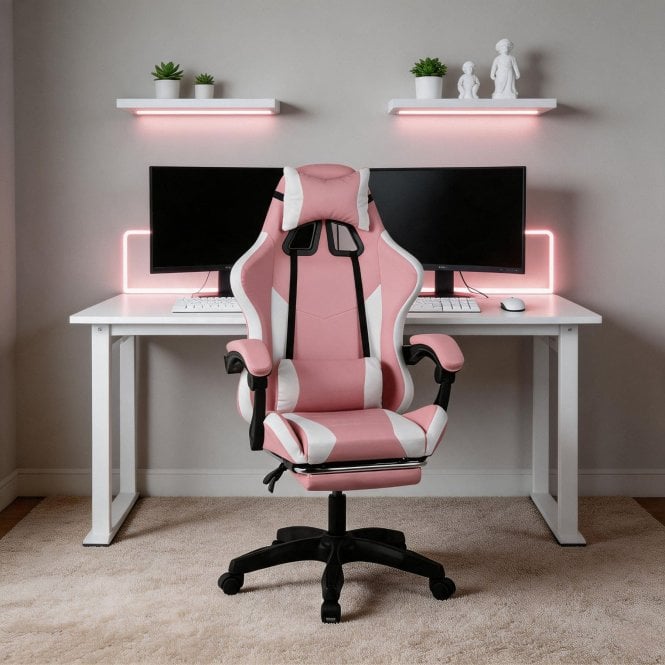 Neuro Black & Red PVC Gaming Chair