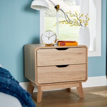 Nordica 2 Drawer Bedside