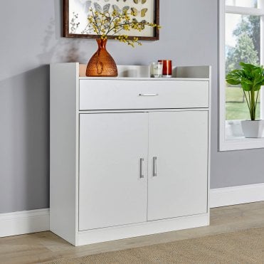 Novara 2 Door Shoe Cabinet with Storage Drawer