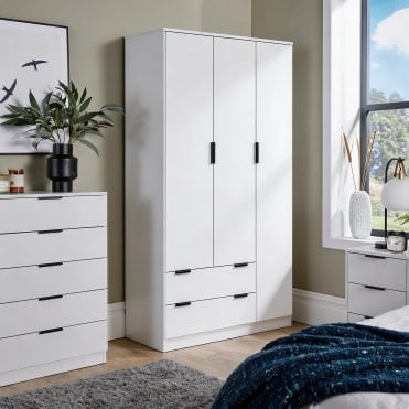 Phoenix 3 Door Wardrobe with Drawers