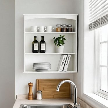 Polar 3 Tier Wall Mounted Kitchen Shelf