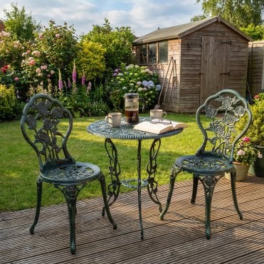 Rose Floral Design Bistro Set