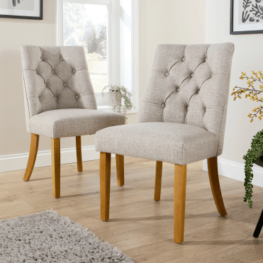 Samara Tufted Pair of Dining Chairs
