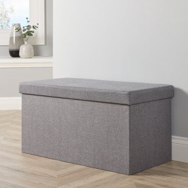 Sofia Fabric Rectangular Storage Ottoman
