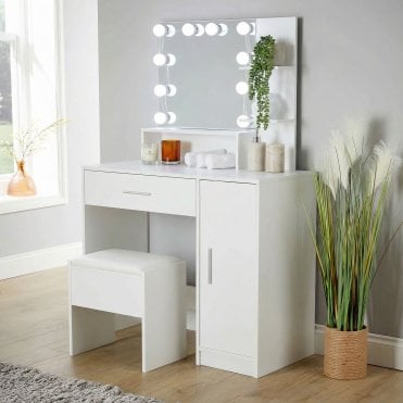 Sophia Dressing Table with Padded Stool