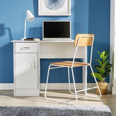 Tyler Computer Desk with Storage Drawer and Cabinet