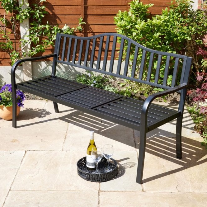 Valletta Garden Loveseat Black