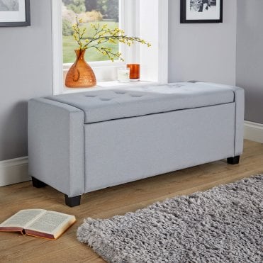 Verona Fabric Ottoman Bench