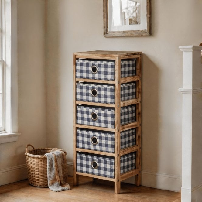 Weybourne Fabric 5 Drawer Storage