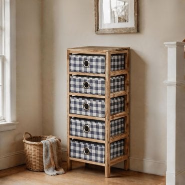 Weybourne Fabric 5 Drawer Storage