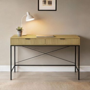 Wisbech Industrial 2 Drawer Study Desk